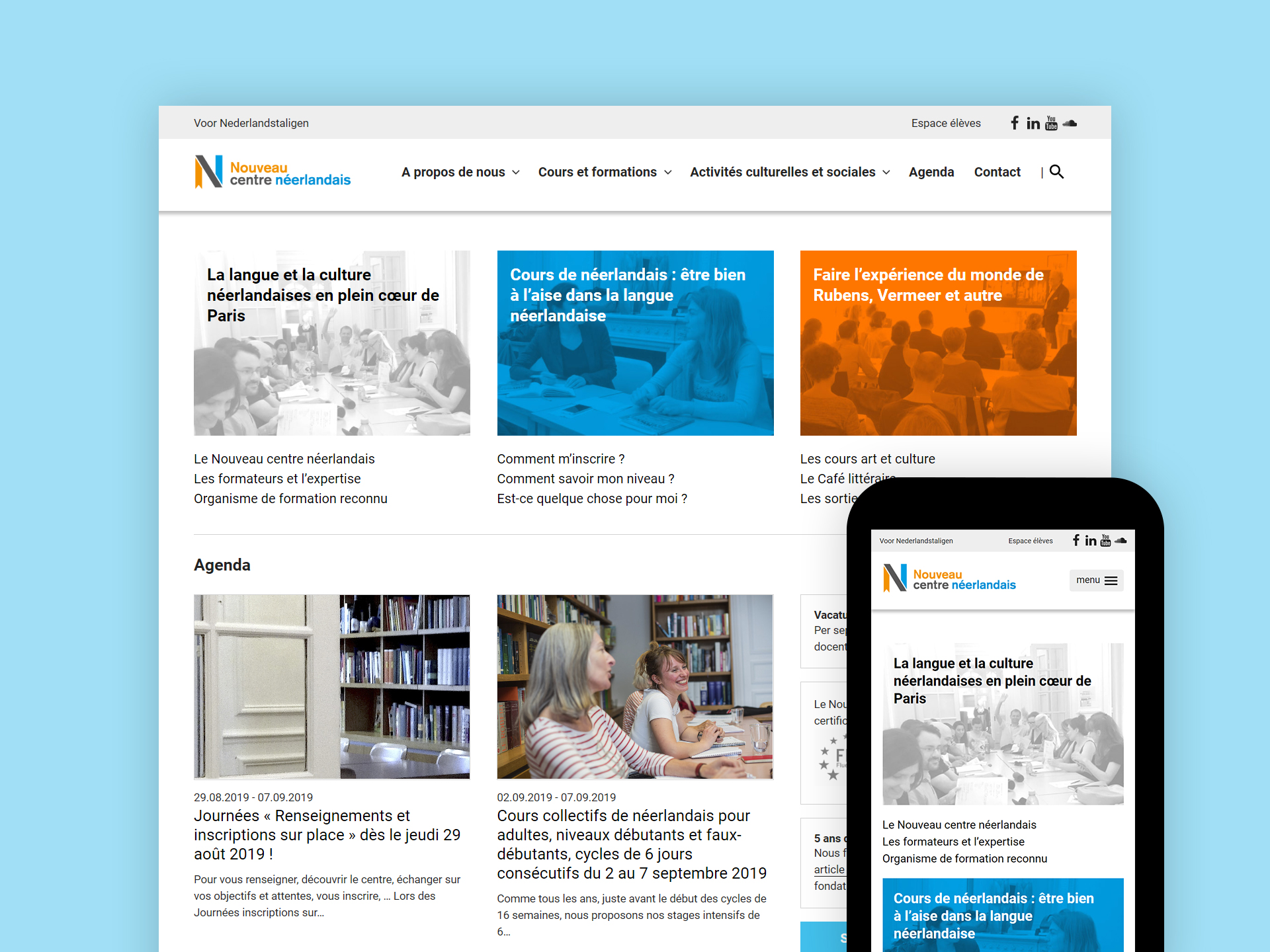 Nouveau centre néerlandais website